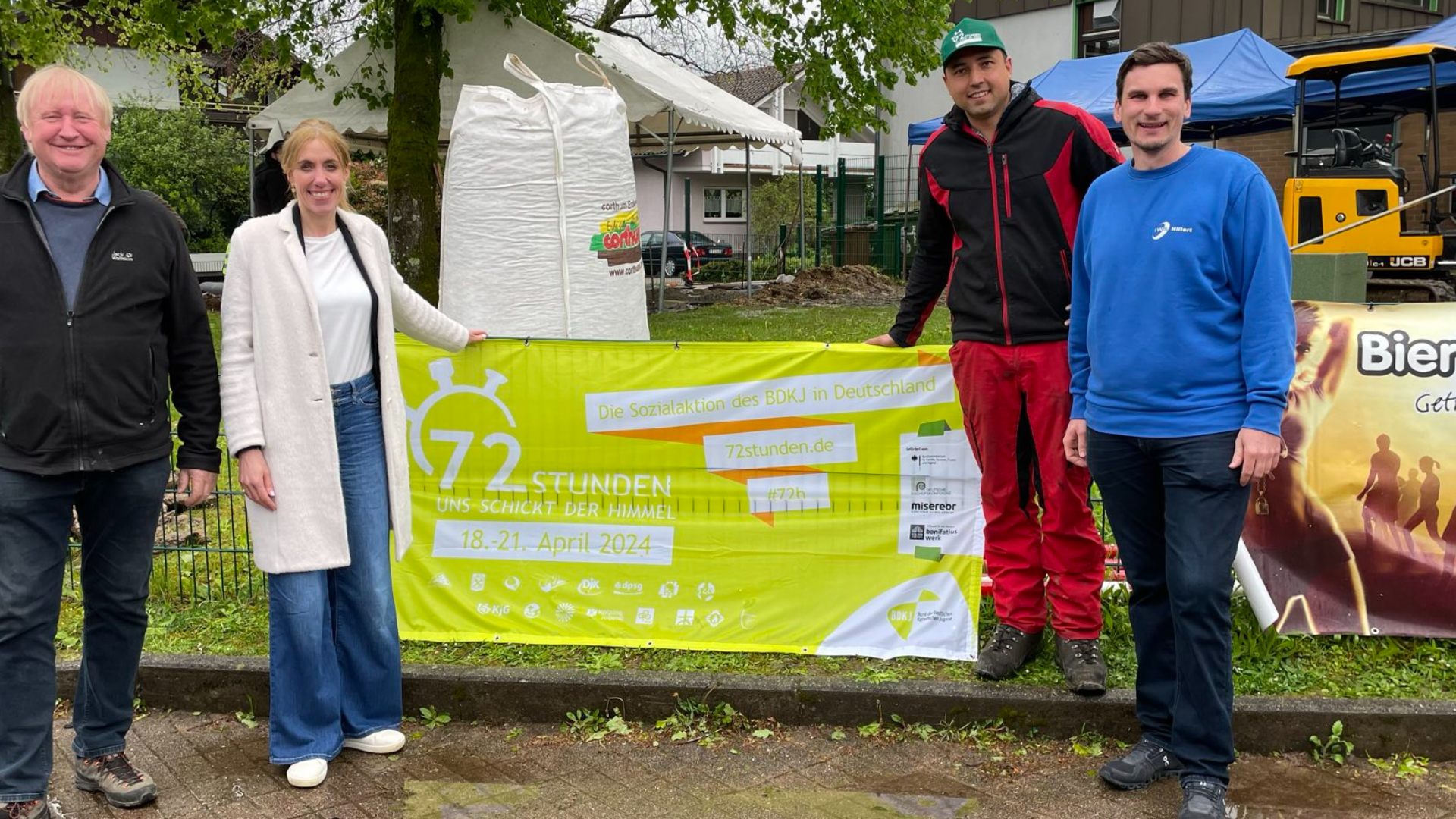 72 Stunden AKTION - MdL Frau von Loga besucht unsere Kandidaten  bei der Arbeit